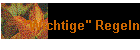 "Wichtige" Regeln