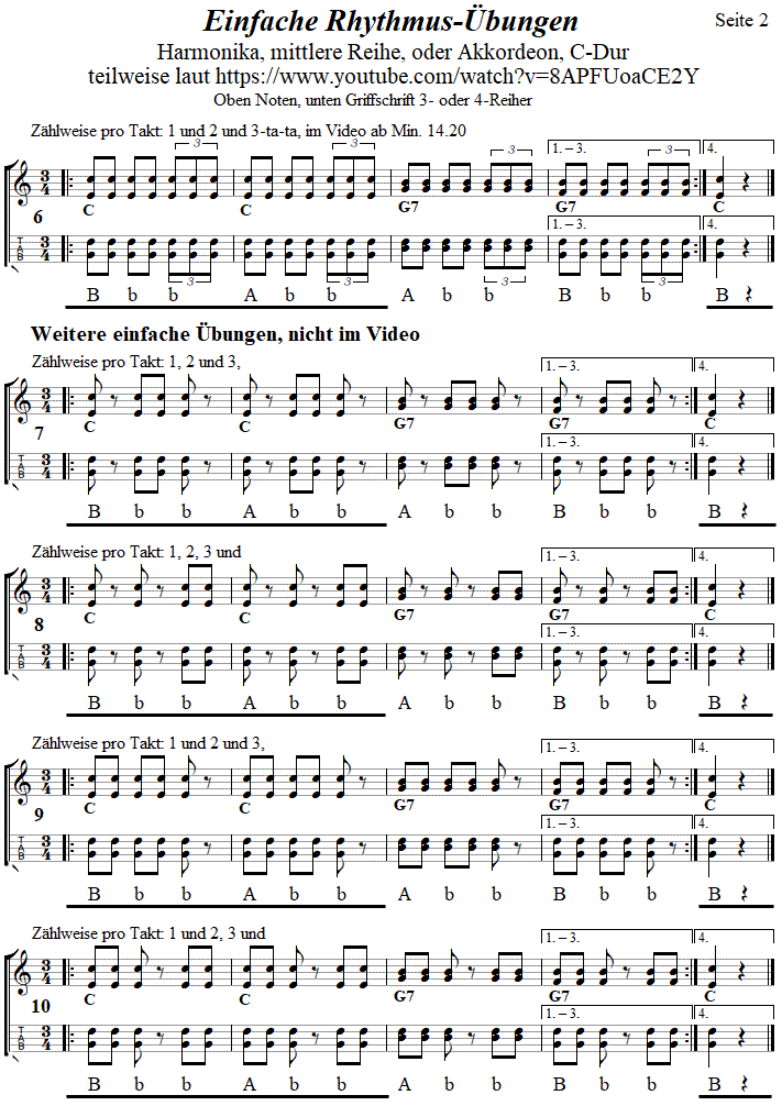 Rhythmusbungen 3 in einfachster Form, Seite 2