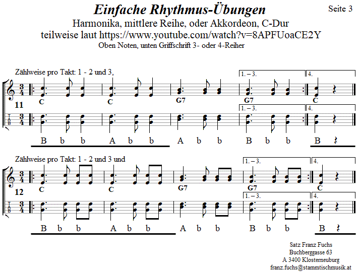 Rhythmusbungen 3 in einfachster Form, Seite 3