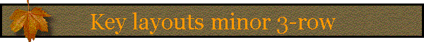 Key layouts minor 3-row