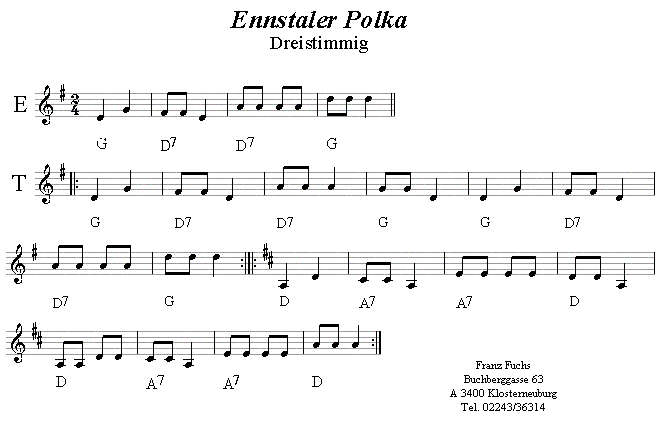 Dritte Stimme (2. Unterstimme).
Bitte klicken, dann erklingen die Noten.