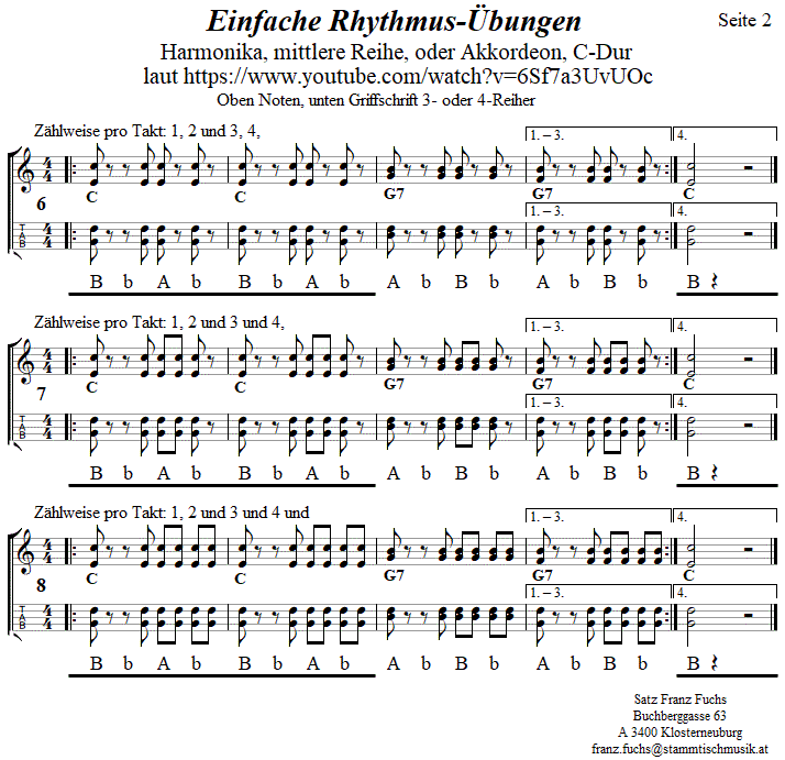 Rhythmusbungen 2 in einfachster Form, Seite 2